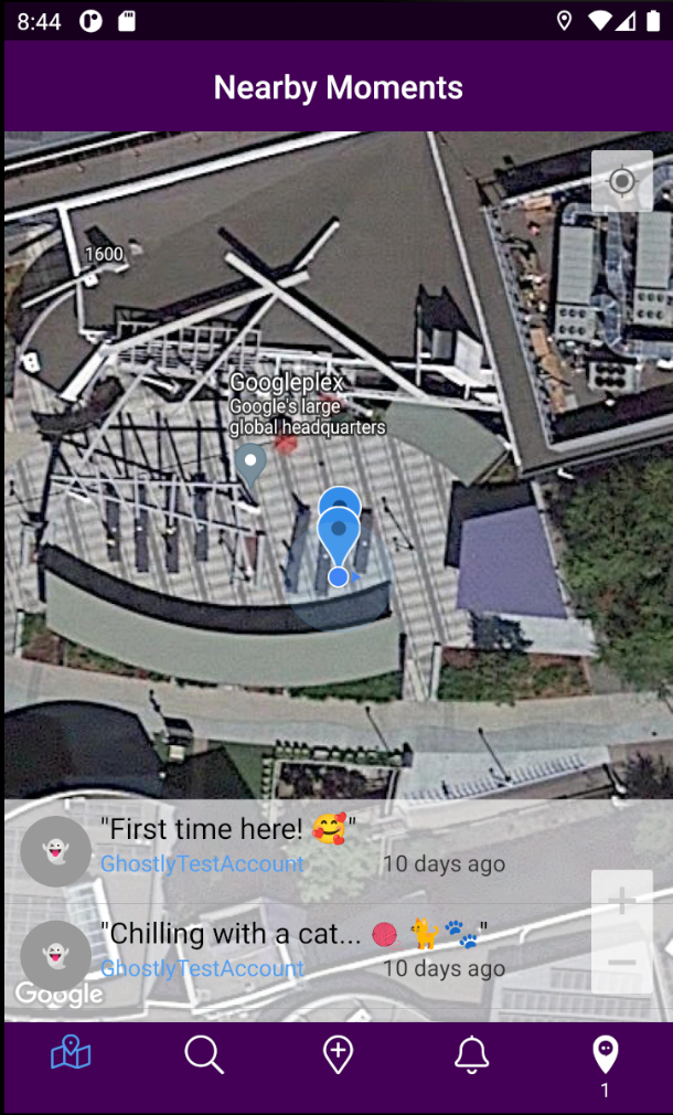 ghostly nearby moments android